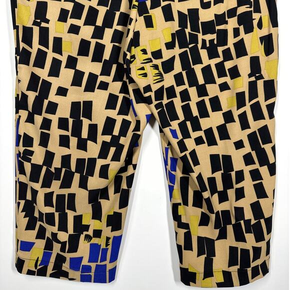 Jamie Sadock Capri Pants Geometric Print Performance Stretch 92302 Size 8 * Golf - Picture 8 of 12